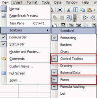 Displaying the Developer toolbar in Excel 2003