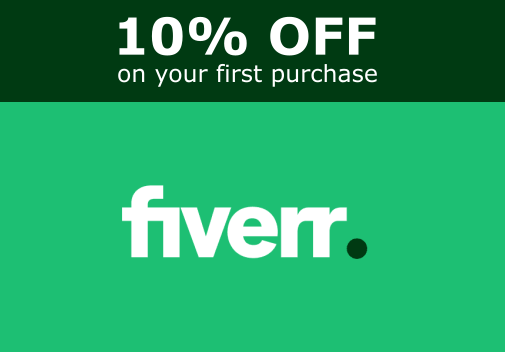 Fiverr: Get 10% discount OFF on your first purchase